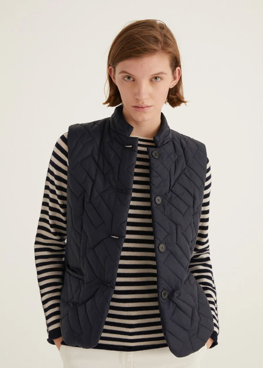 RO - Quilted Vest | Navy