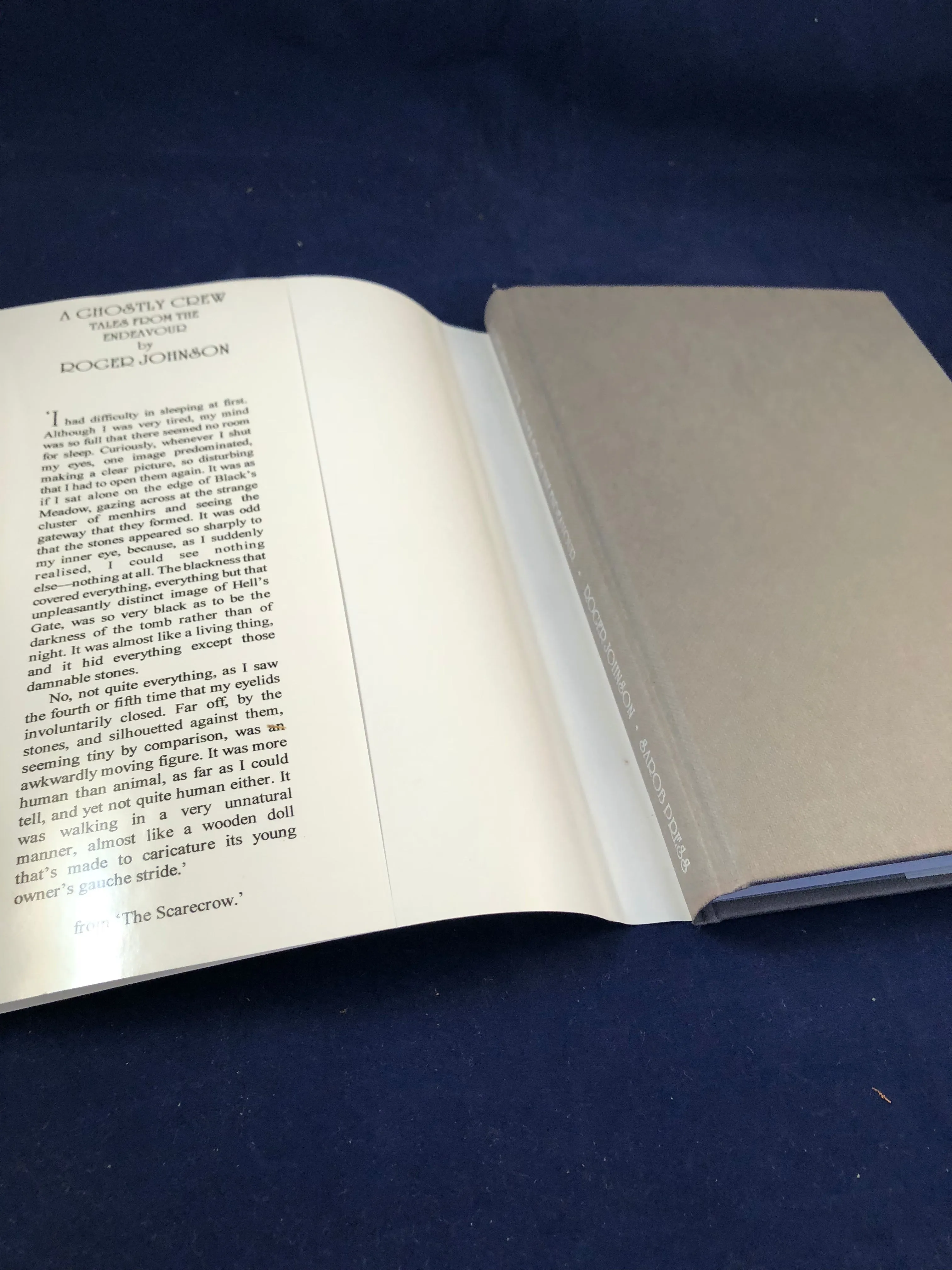 Roger Johnson - A Ghostly Crew, Tales from the Endeavour, Sarob Press 2001, Limited to 300 Copies, Inscribed to Richard Dalby by the Author, Includes letters between Richard and Roger
