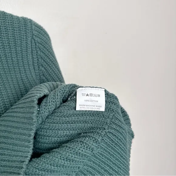 Rolla's Womens Xsmall Fluffy Sailor Sweater Cropped In Green Color