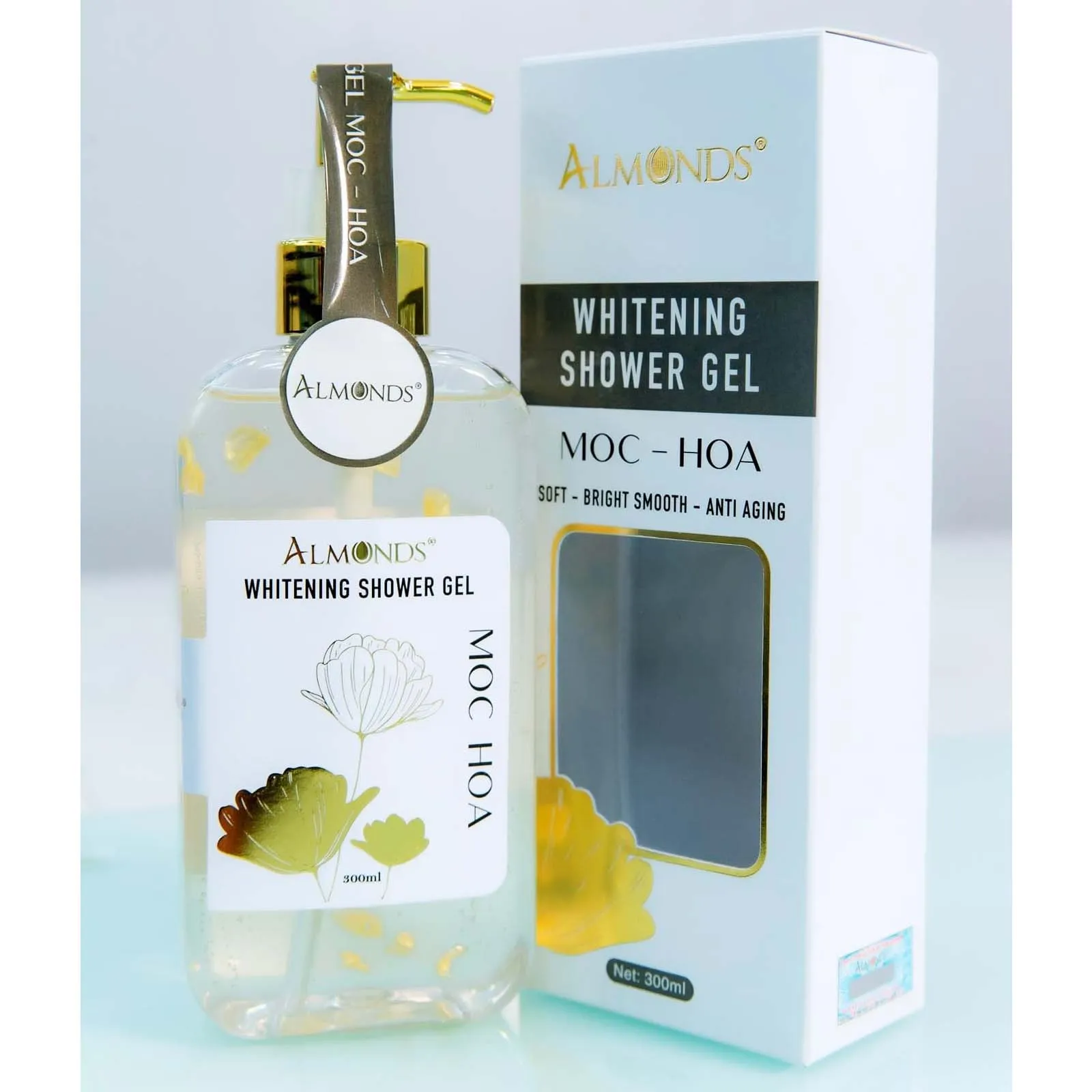 Sữa Tắm Sáng Da Mộc Hoa Almonds 300ml