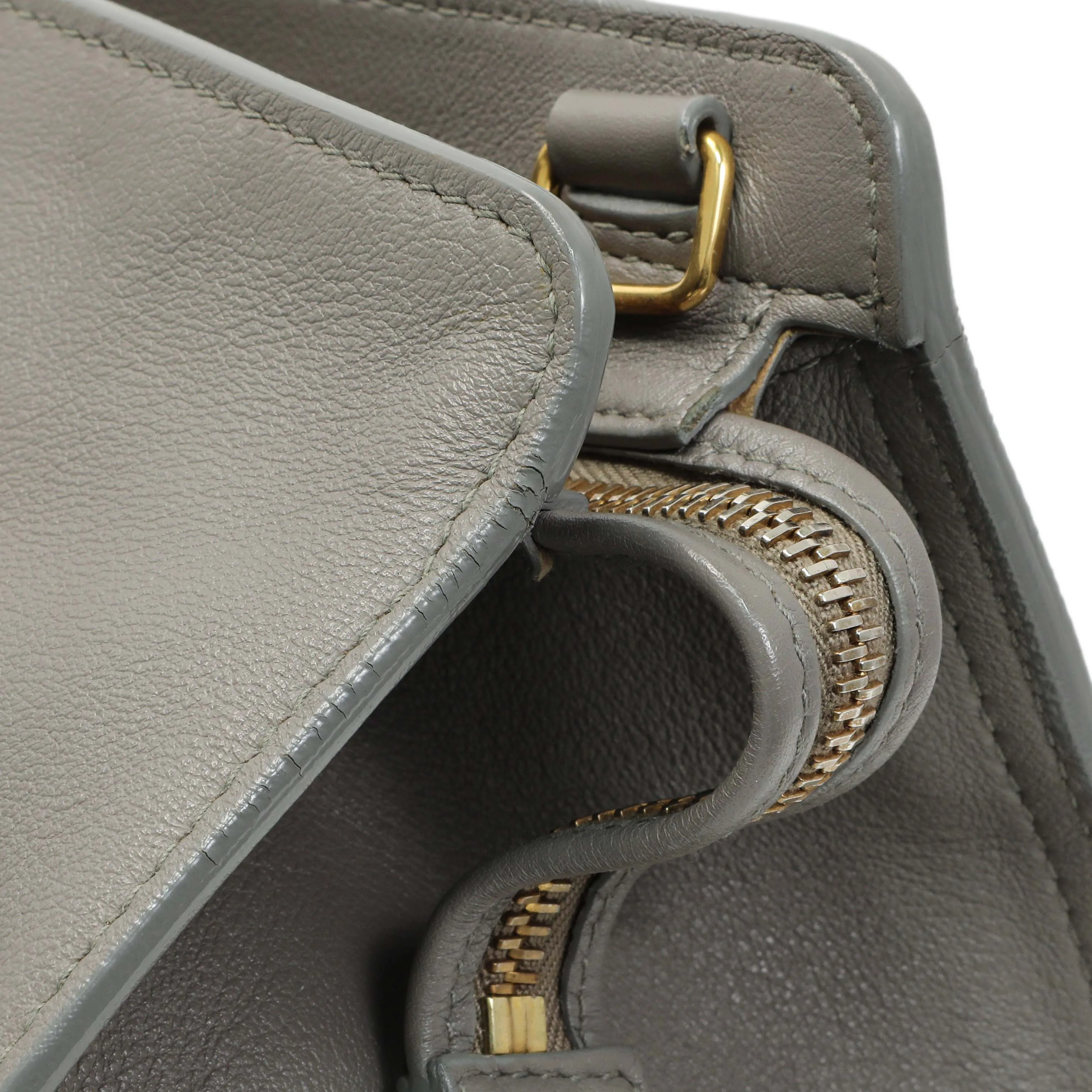 Saint Laurent Grey Calfskin Small Classic Y Cabas
