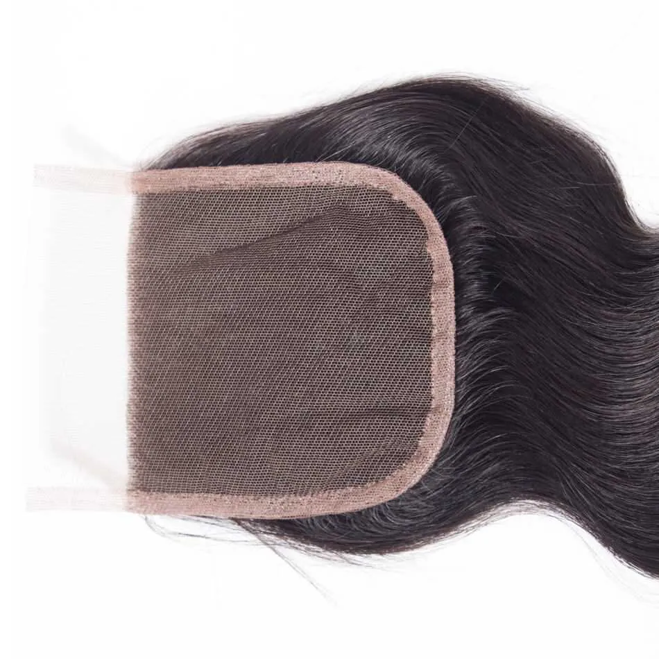 Sdamey 4x4 Lace Closure Brazilian Loose Deep Human Hair Lace Closure