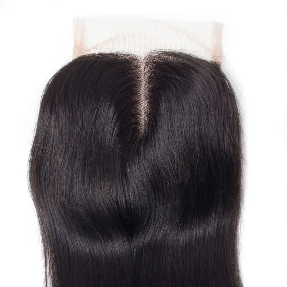 Sdamey Brazilian Straight Human Hair 7X7 Lace Closure