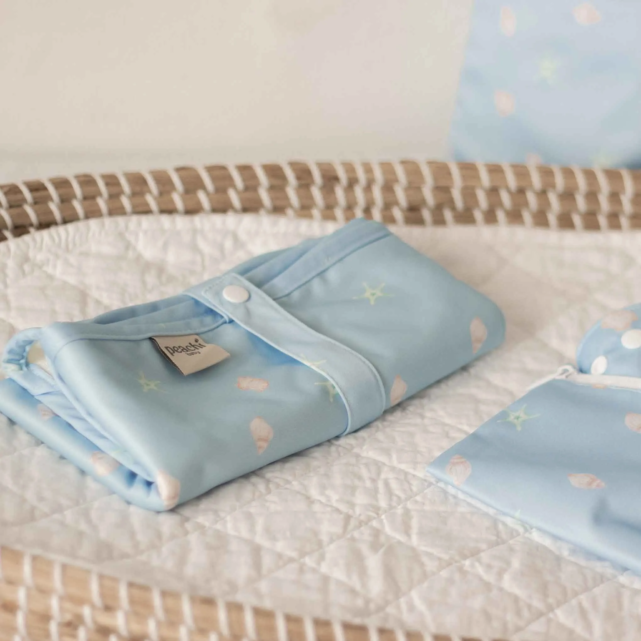 Seashells Travel Changing Mat