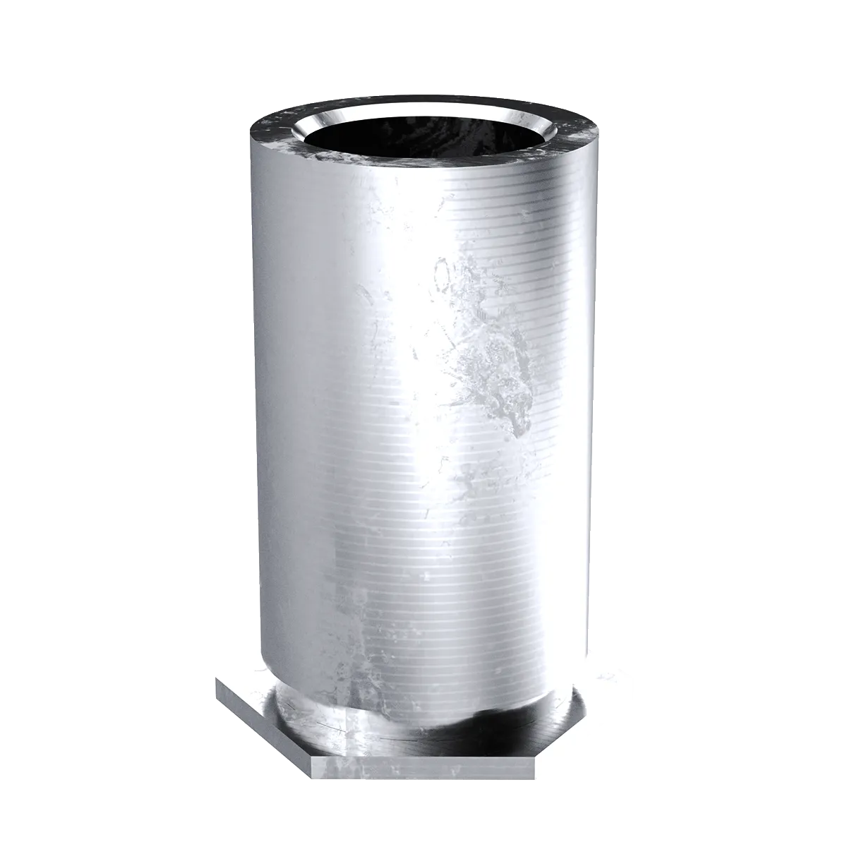 Self-Clinching Standoff, Through Unthreaded, 7075-T6 Aluminum, 3.1 x 18, Hole Dia.: 6.4, 100 Pack