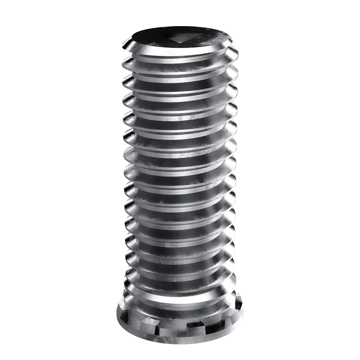 Self-Clinching Stud, Close Edge, 300 Series Stainles Steel, Passivated, Metric, M5x0.8 x 20, 100 Pack