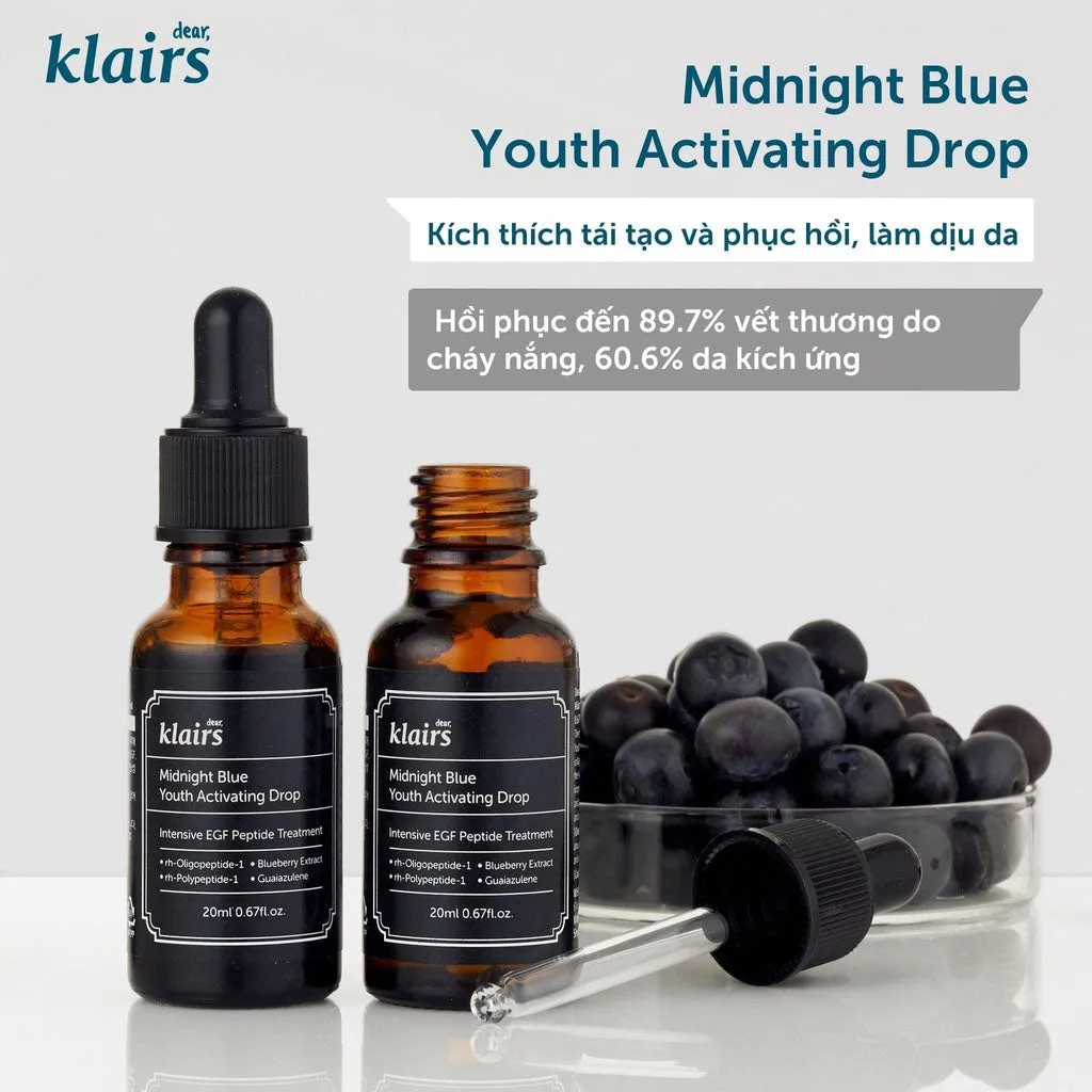 Serum Phục Hồi Da Klairs Midnight Blue Youth Activating Drop 20ml