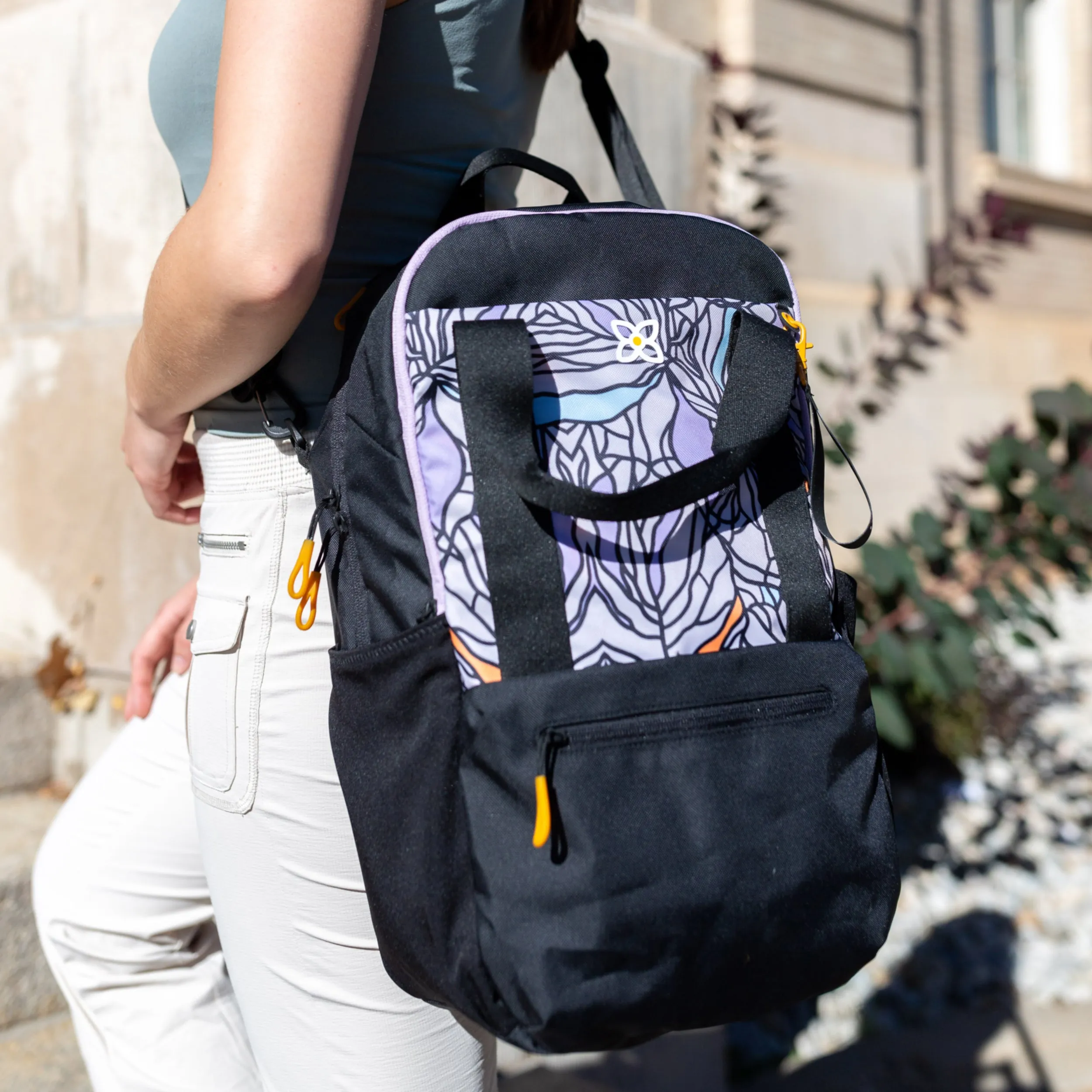 Sherpani Camden Convertible Backpack bloom