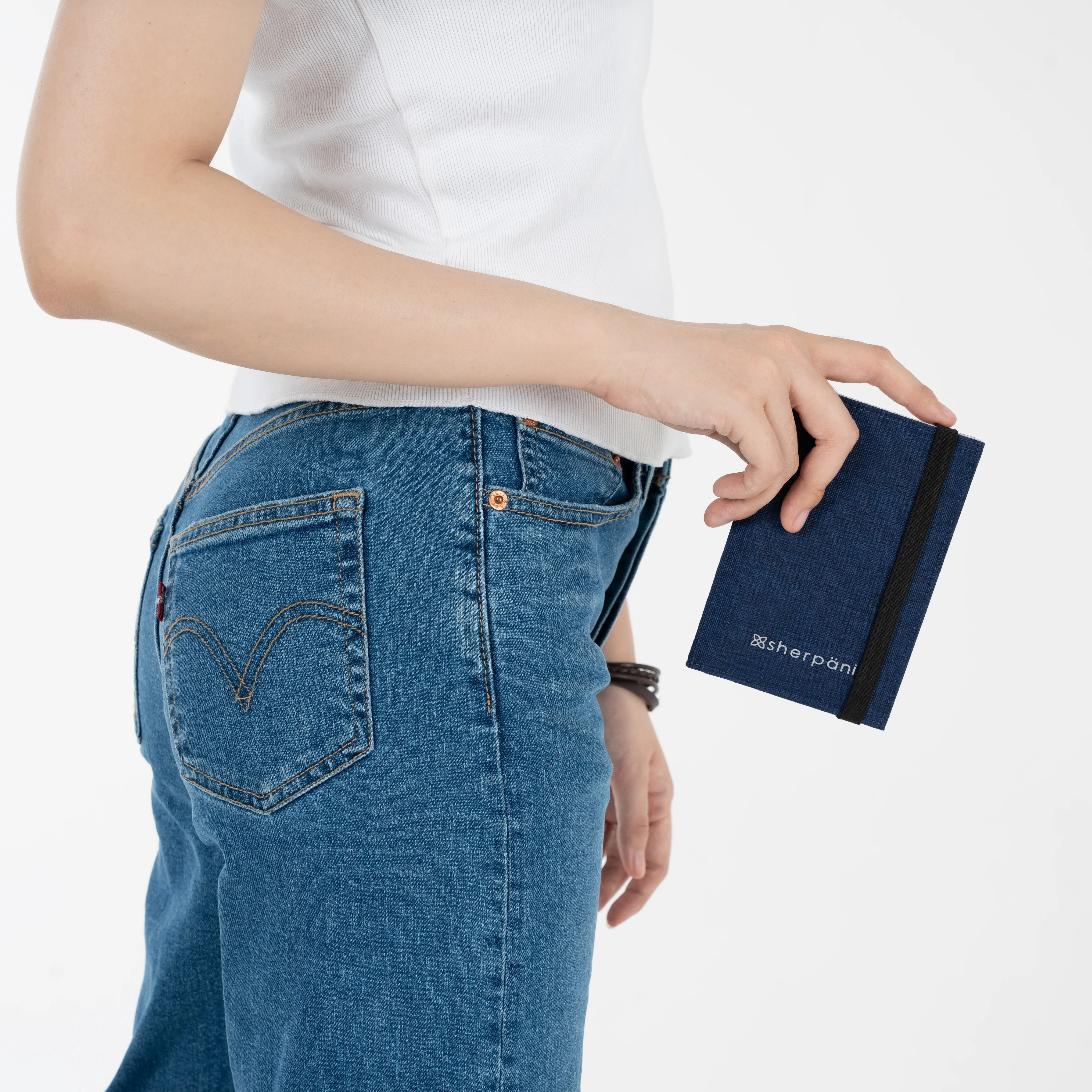Sherpani Vienna AT Travel Passport Wallet indigo