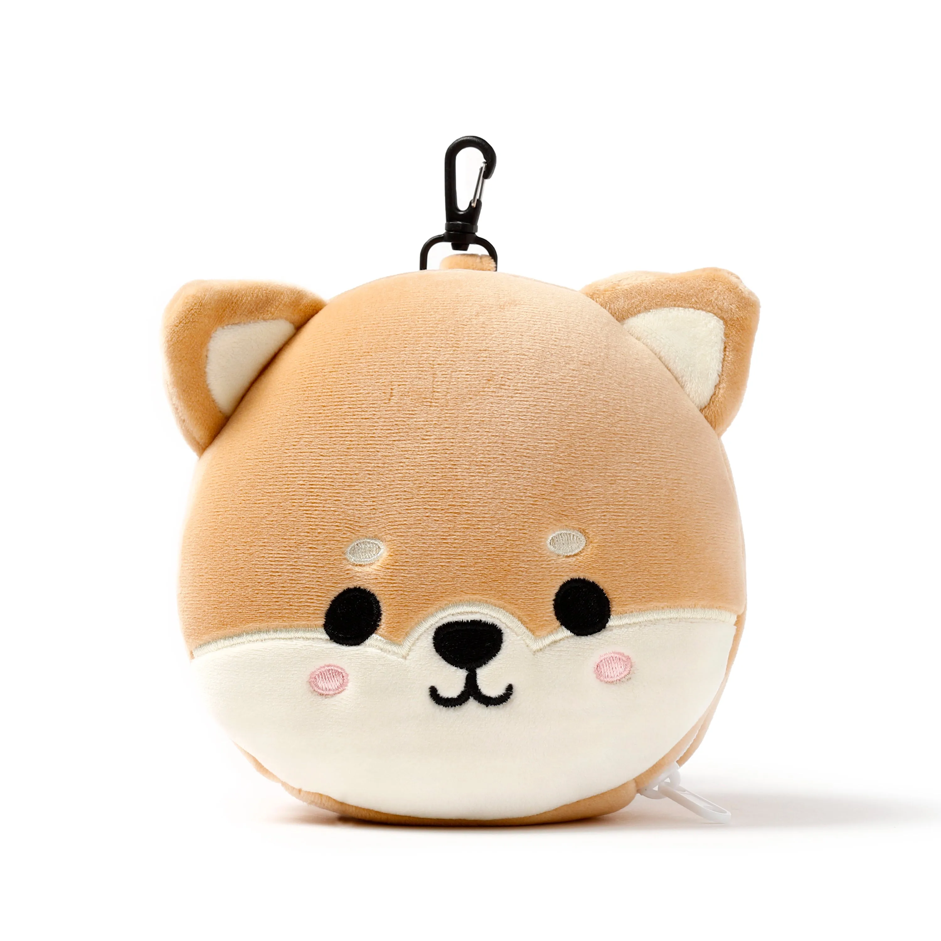 Shiba Inu Dog Relaxeazzz Plush Round Travel Pillow & Eye Mask Set
