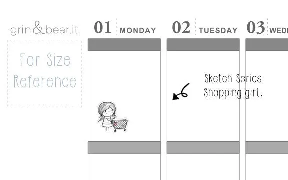 Shopping Day Sketchy Planner Stickers (SS008)