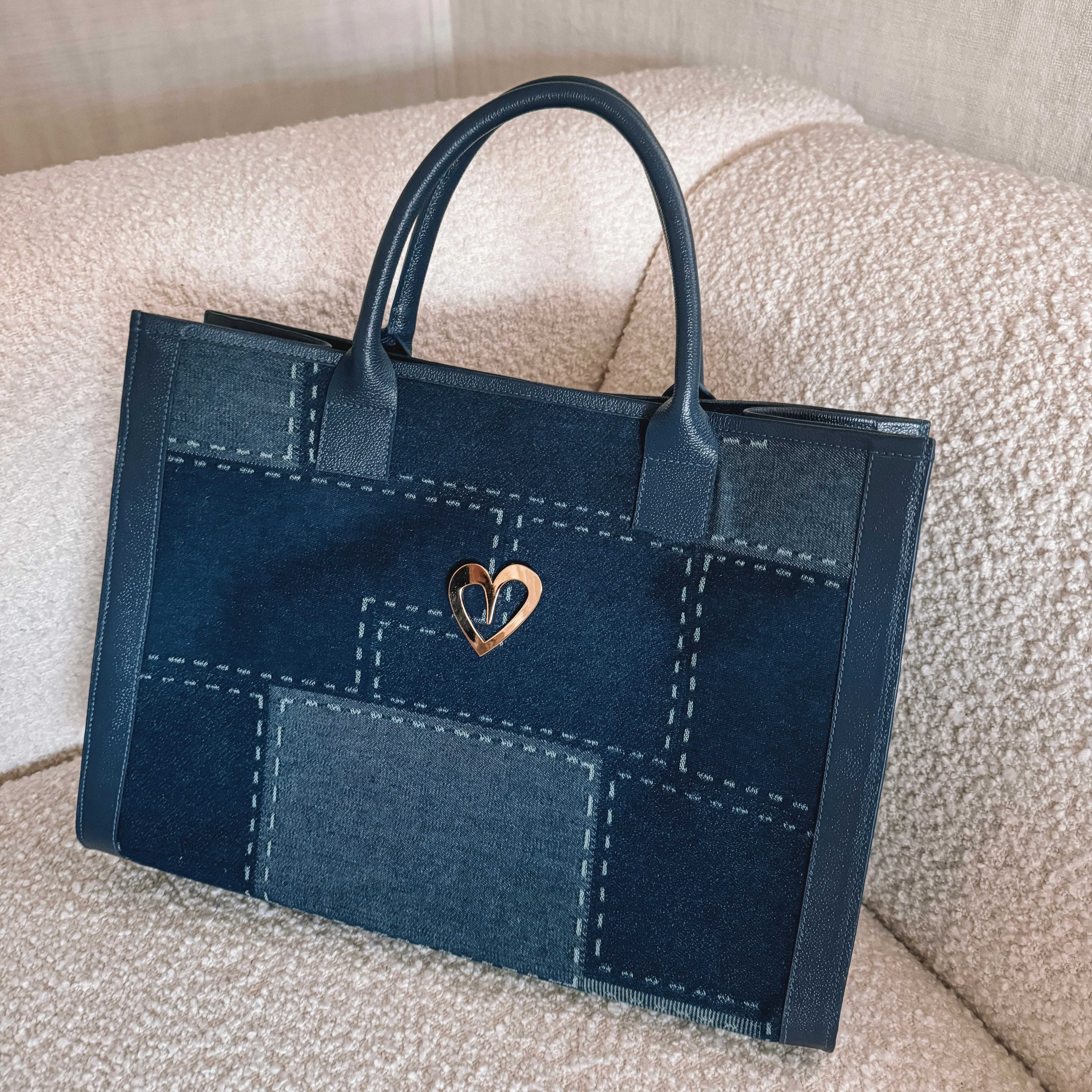 Sienna Tote Bag - Denim [ Big ] PRE - ORDER