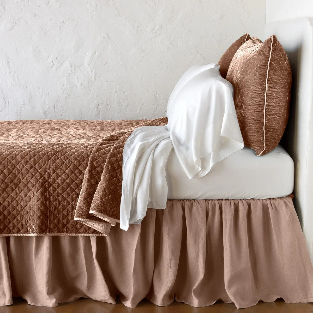 Silk Velvet Quilted Coverlet