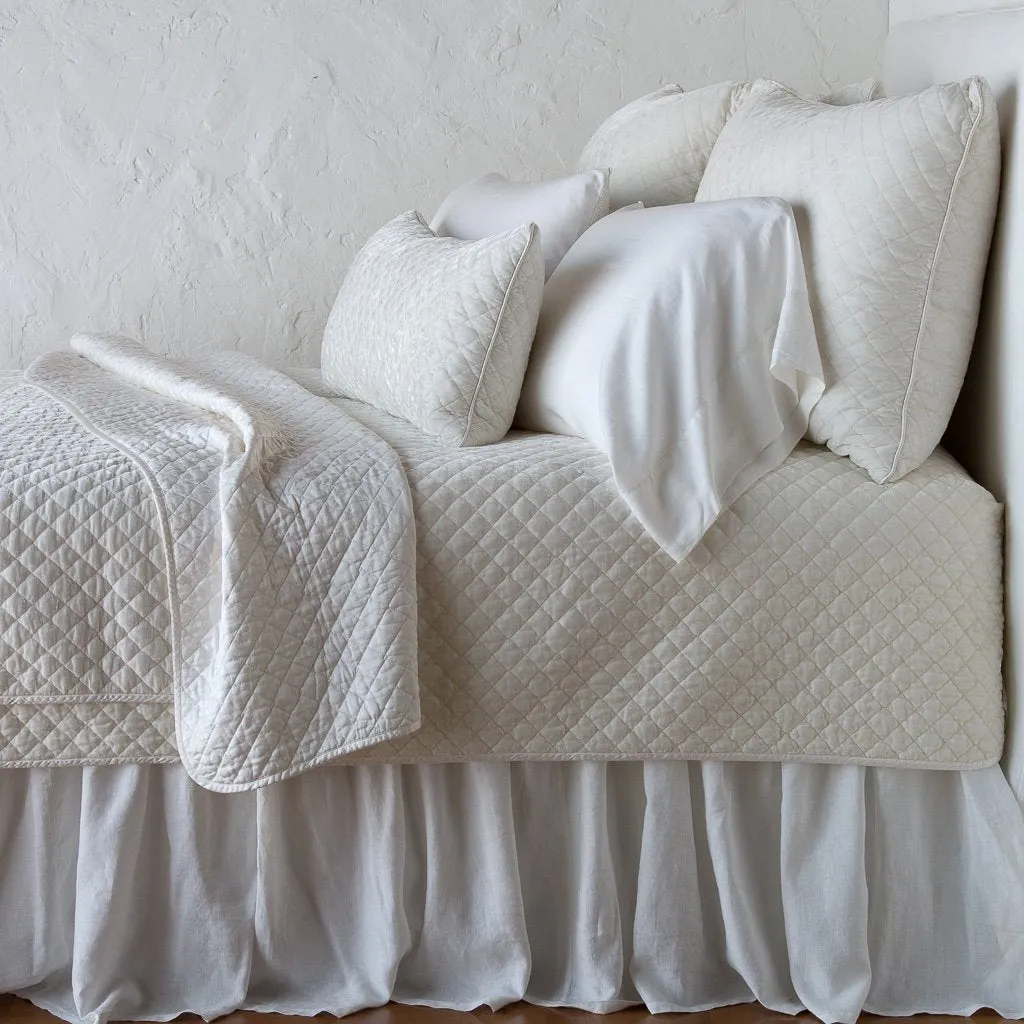 Silk Velvet Quilted Coverlet