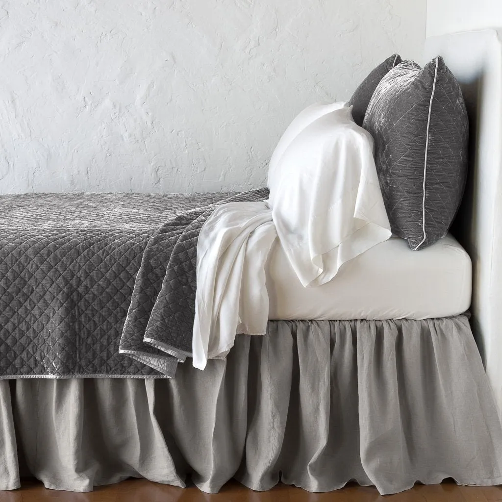 Silk Velvet Quilted Coverlet