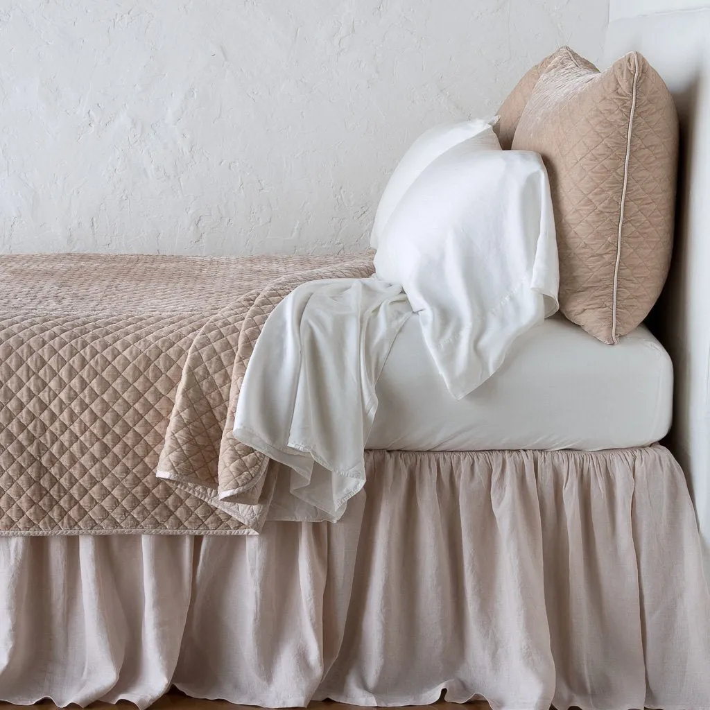 Silk Velvet Quilted Coverlet