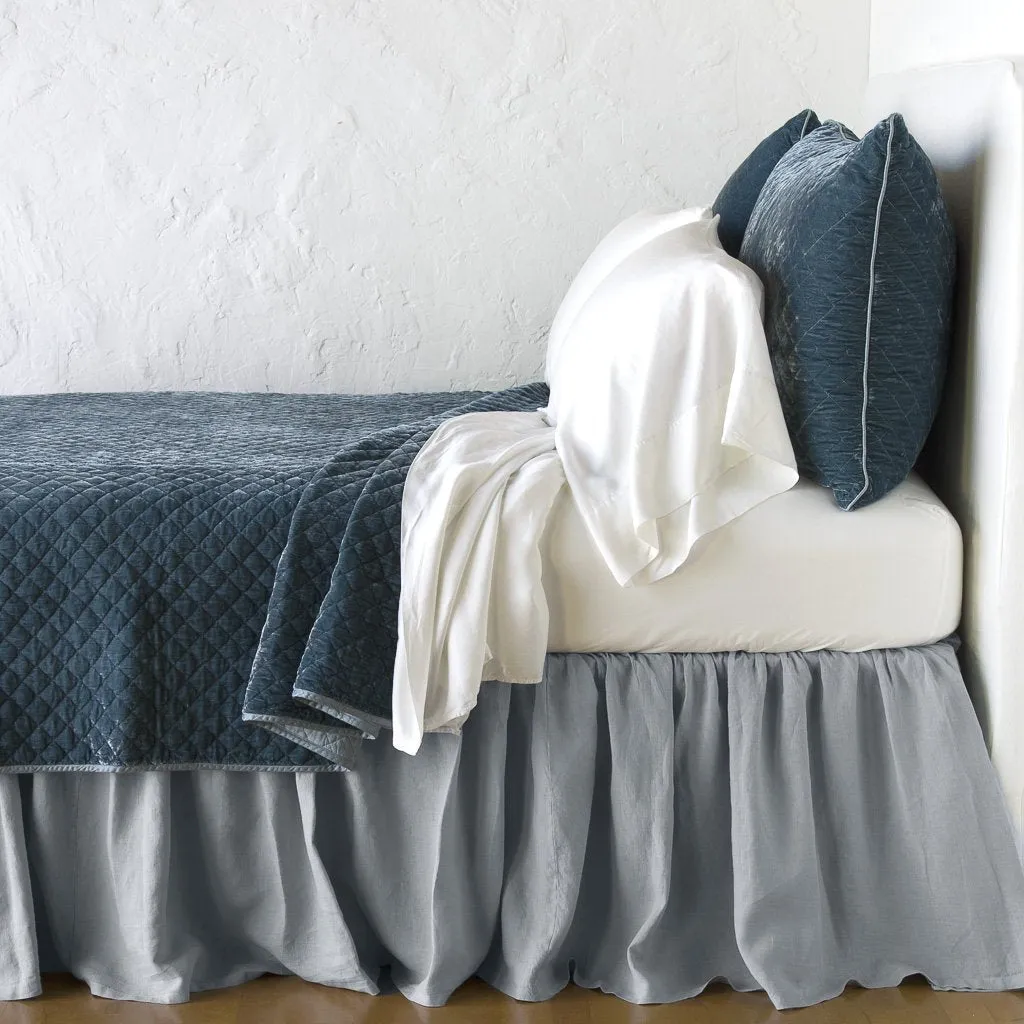 Silk Velvet Quilted Coverlet