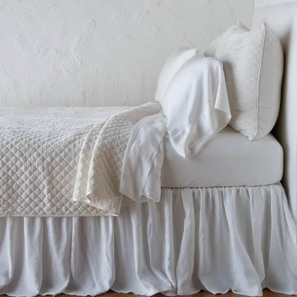 Silk Velvet Quilted Coverlet