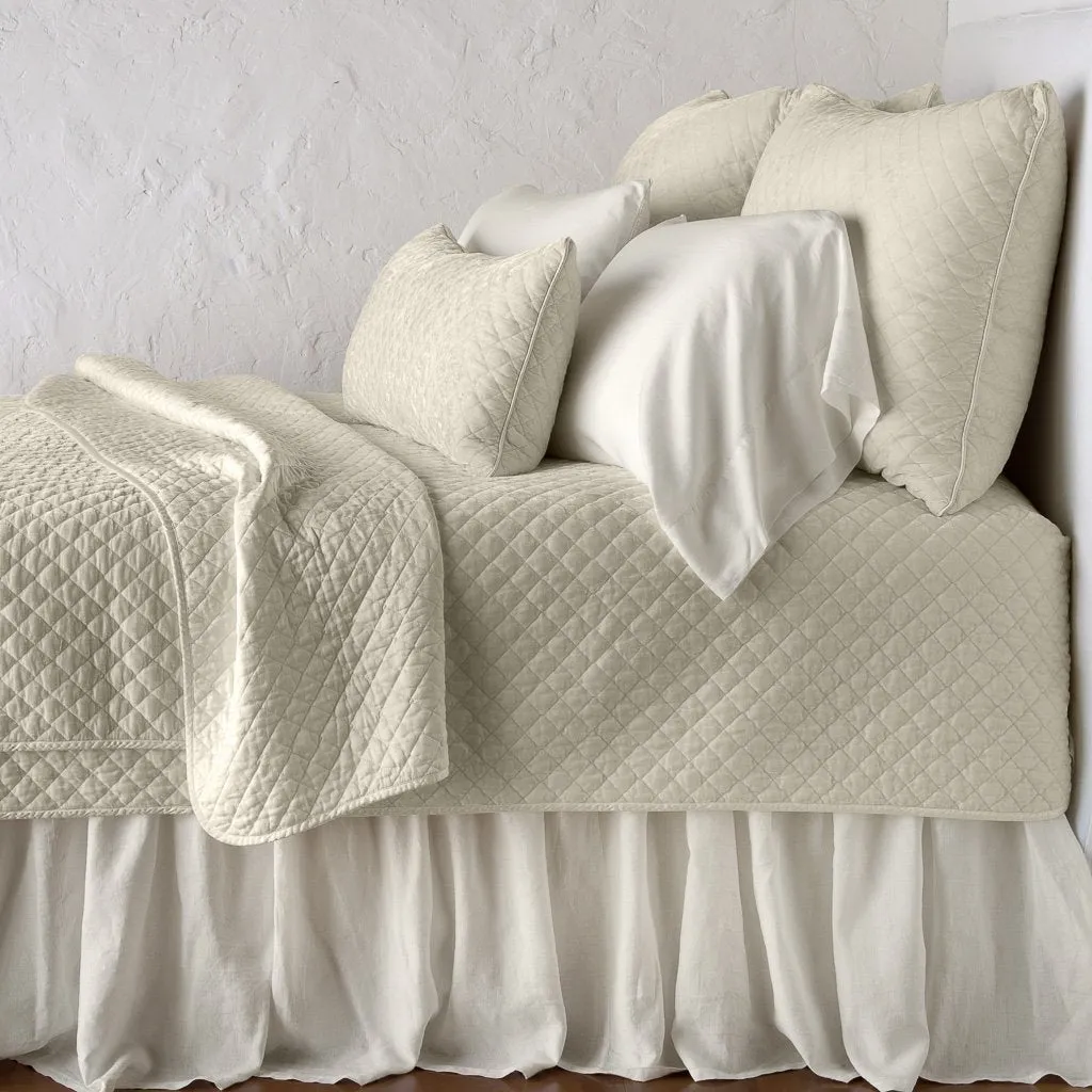 Silk Velvet Quilted Coverlet