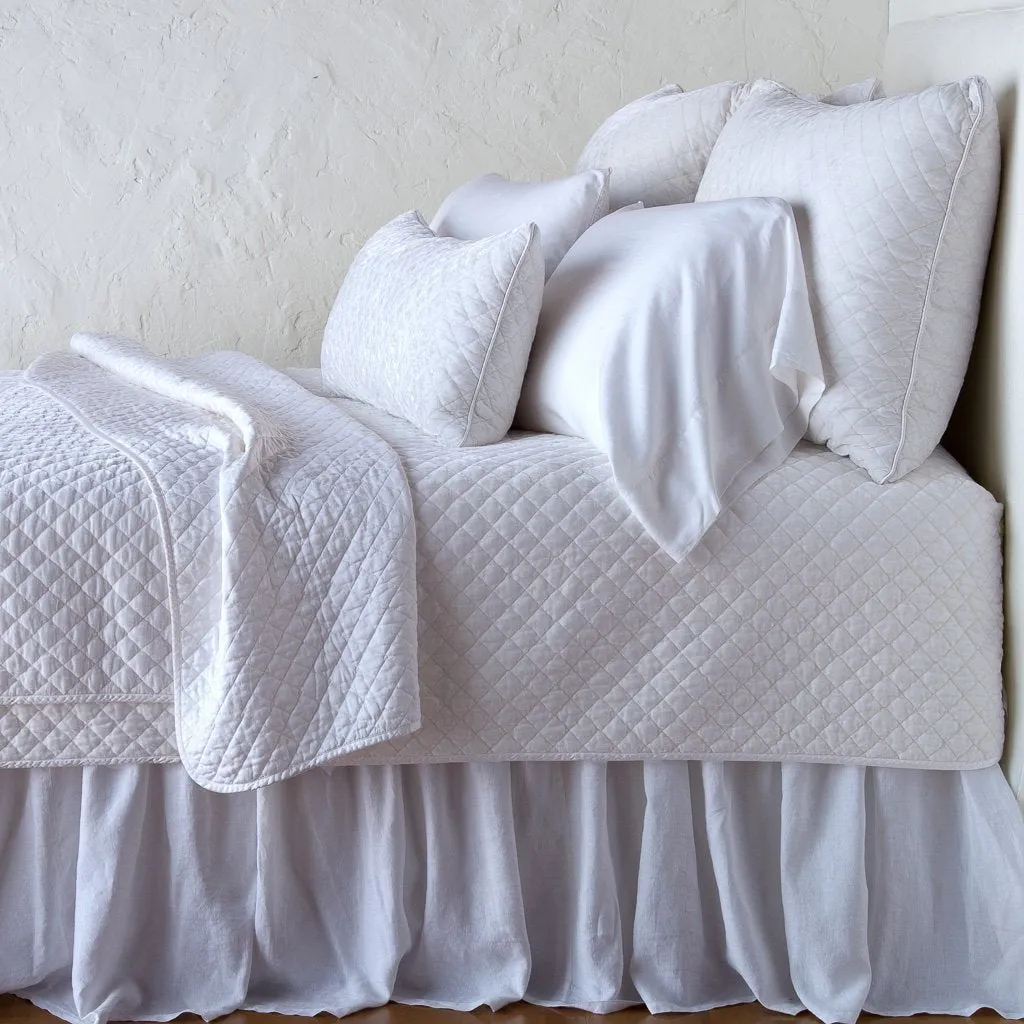 Silk Velvet Quilted Coverlet