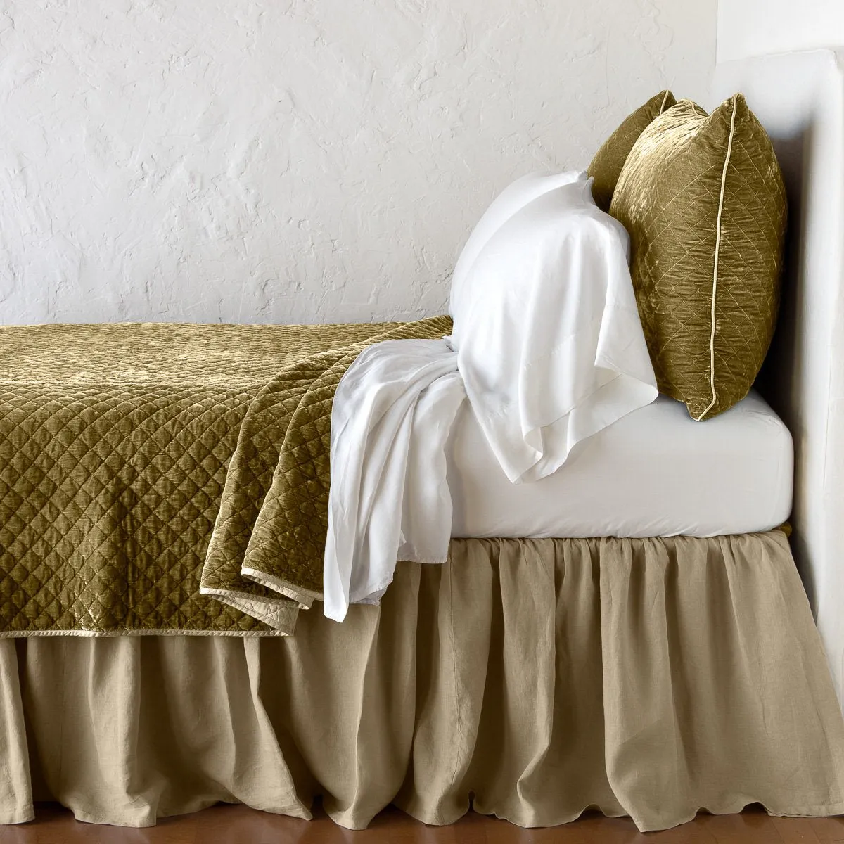 Silk Velvet Quilted Coverlet