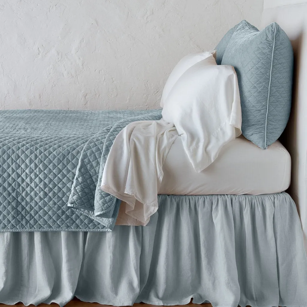Silk Velvet Quilted Coverlet