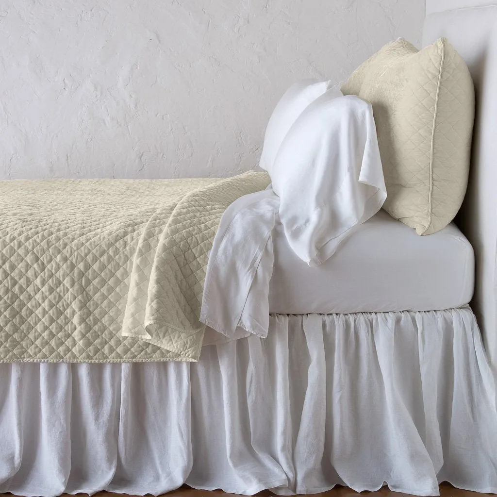 Silk Velvet Quilted Coverlet