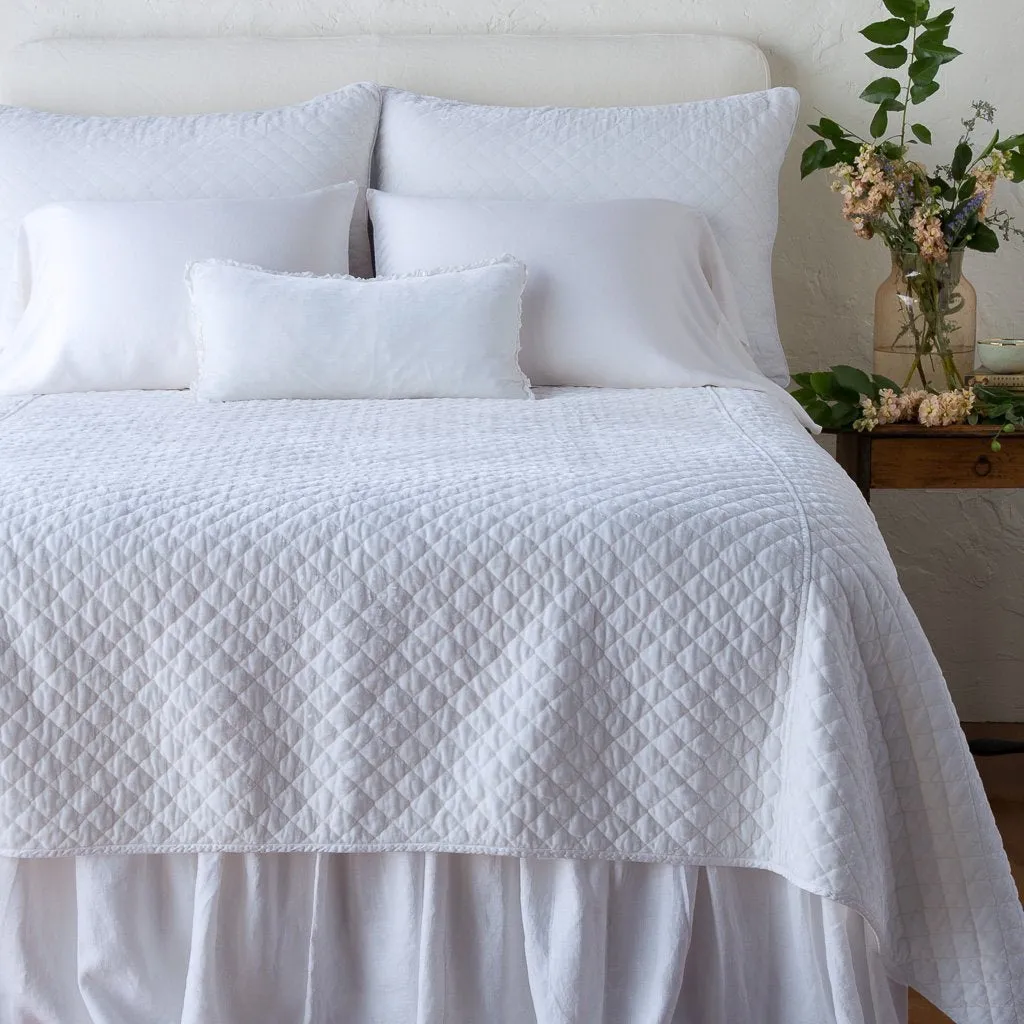 Silk Velvet Quilted Coverlet