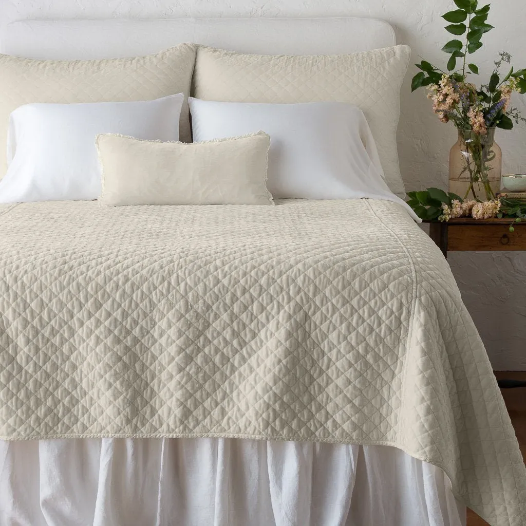 Silk Velvet Quilted Coverlet