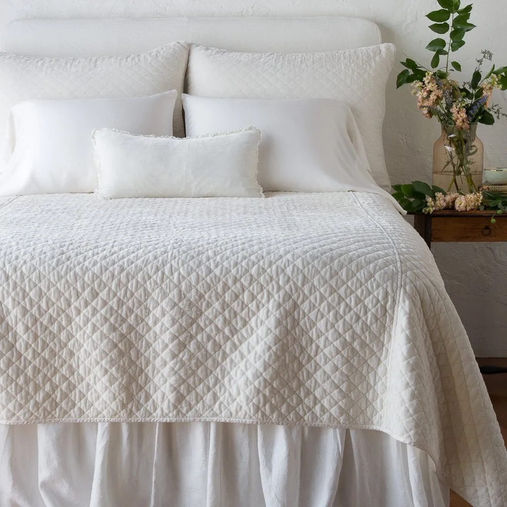 Silk Velvet Quilted Coverlet