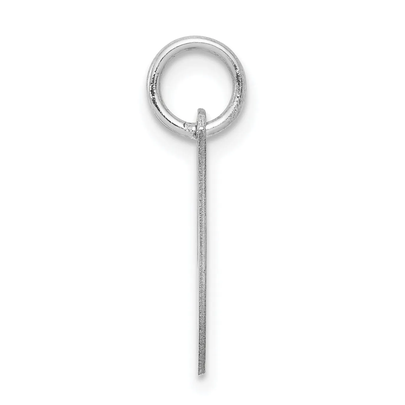 Silver Small Fancy Script Initial I Charm