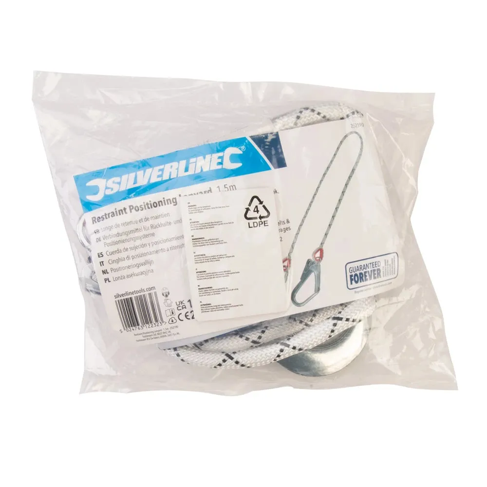 Silverline Restraint Positioning Lanyard Fixed Length