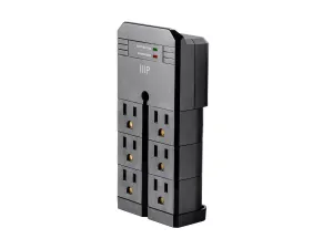 Six (6) Outlet Rotating Wall Tap with Surge Protectors (ships within the US only)