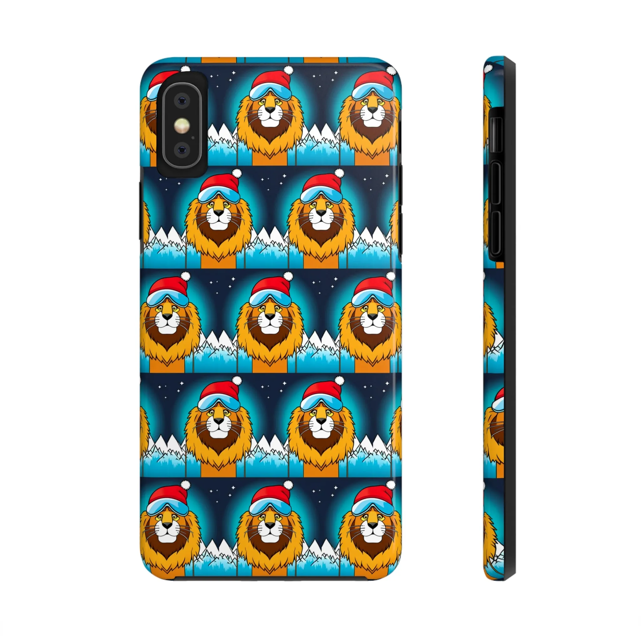 Skiing Lion - Tough Phone Case, Case-Mate