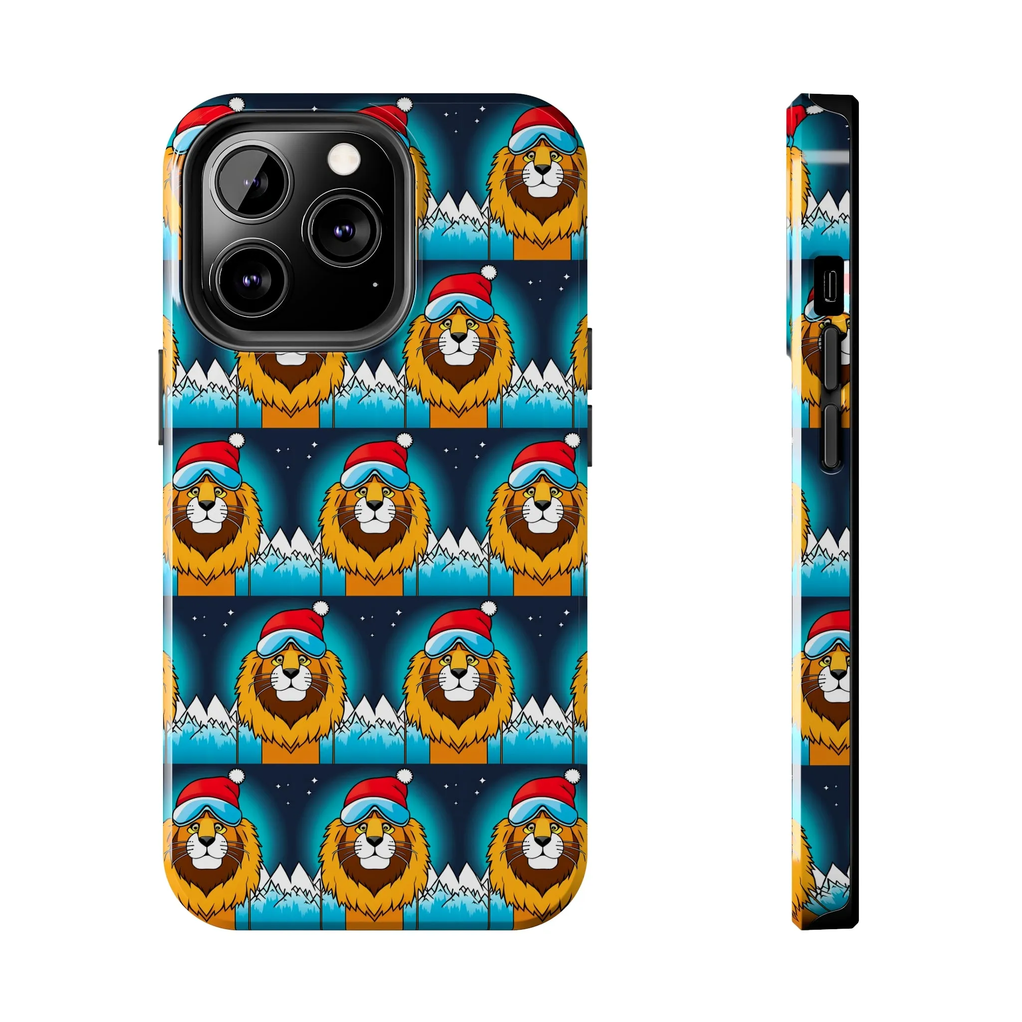 Skiing Lion - Tough Phone Case, Case-Mate