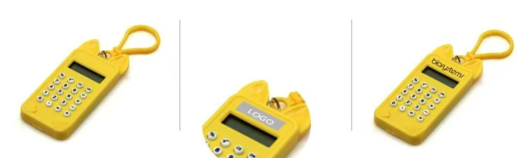 Small Calculator With Cat Ears And Paws Design