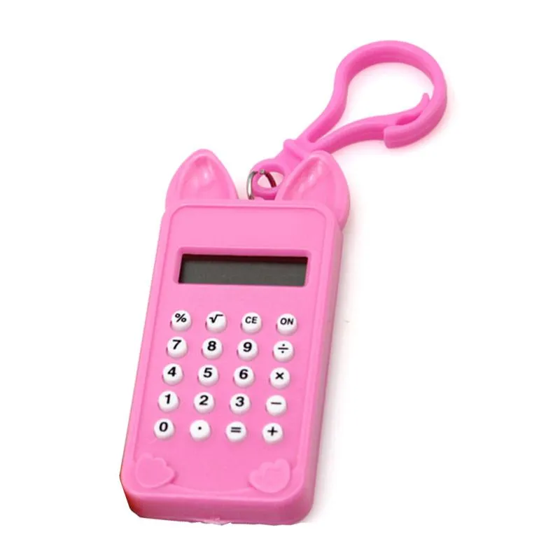 Small Calculator With Cat Ears And Paws Design