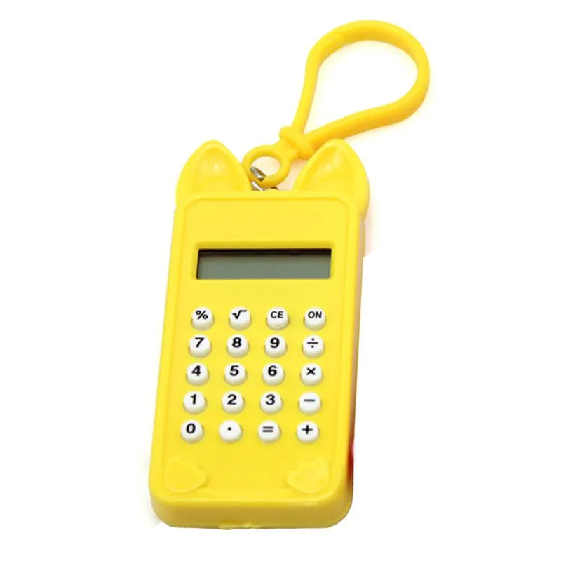 Small Calculator With Cat Ears And Paws Design