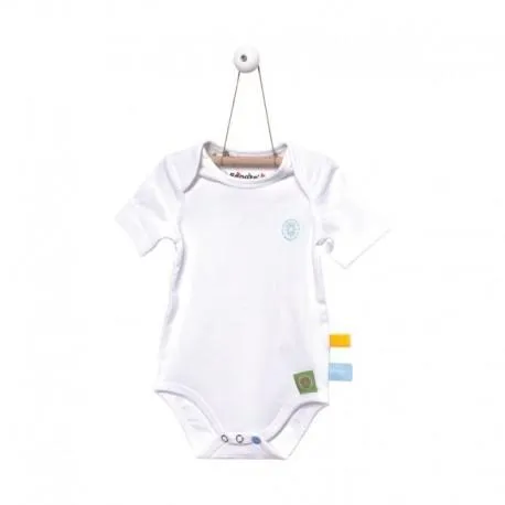 Snoozebaby Short Sleeve Romper in White - 4 Sizes