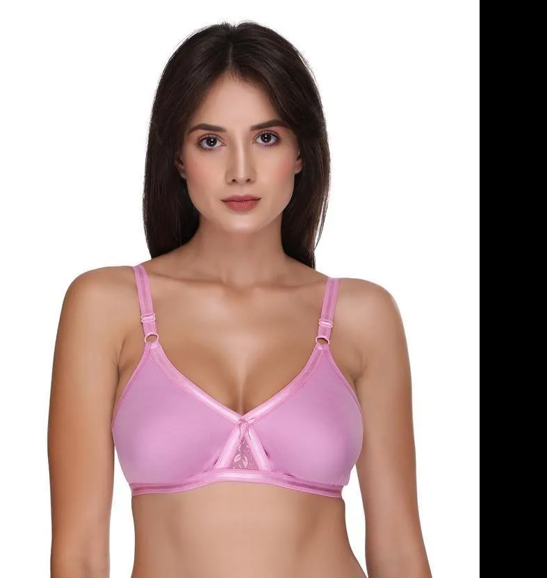 Sona Cotton Non Padded Bra - M-1003 - Purple
