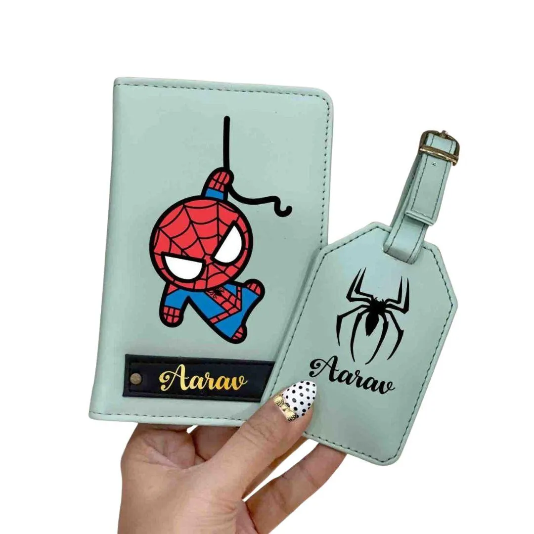 Spidey Passport cover and Bag Tag Combo