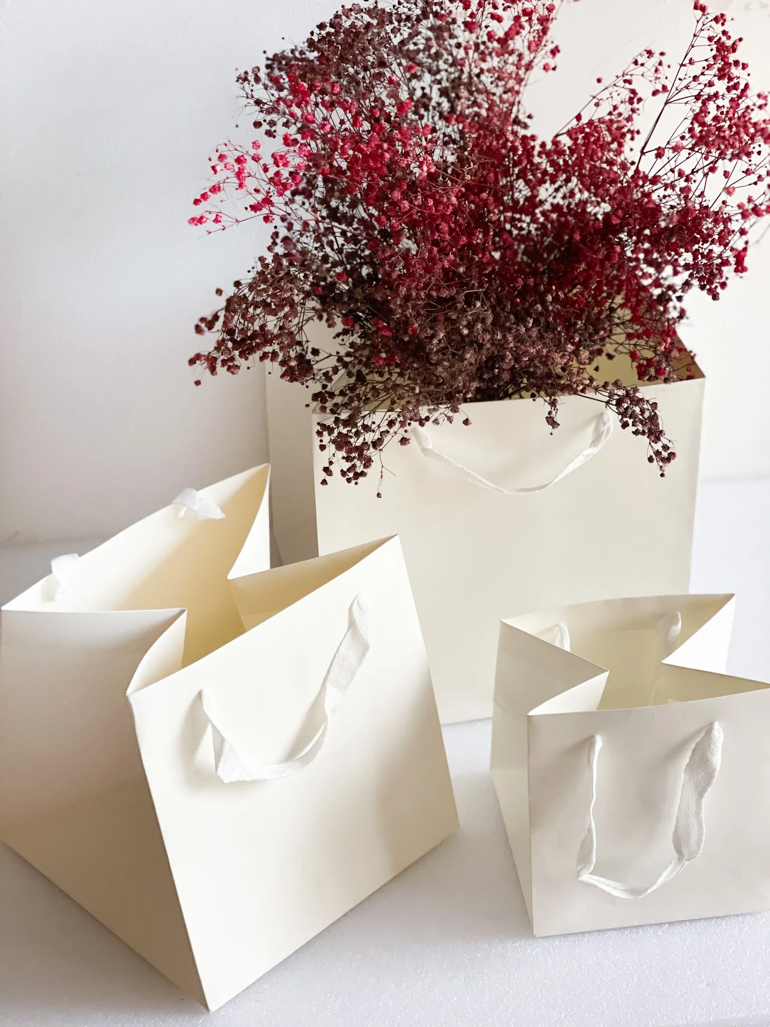 Square flower/gift bag in variety color and size