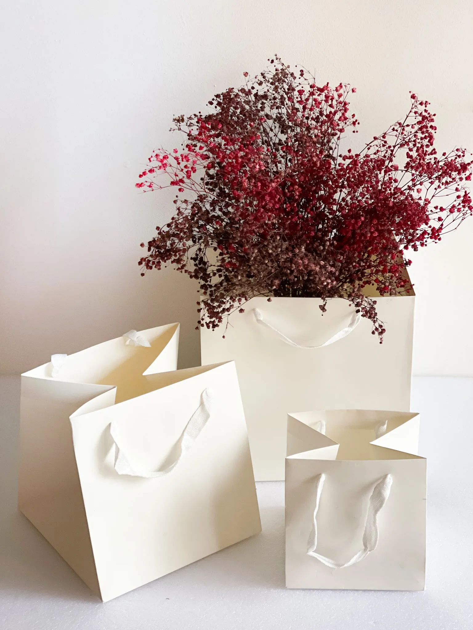 Square flower/gift bag in variety color and size