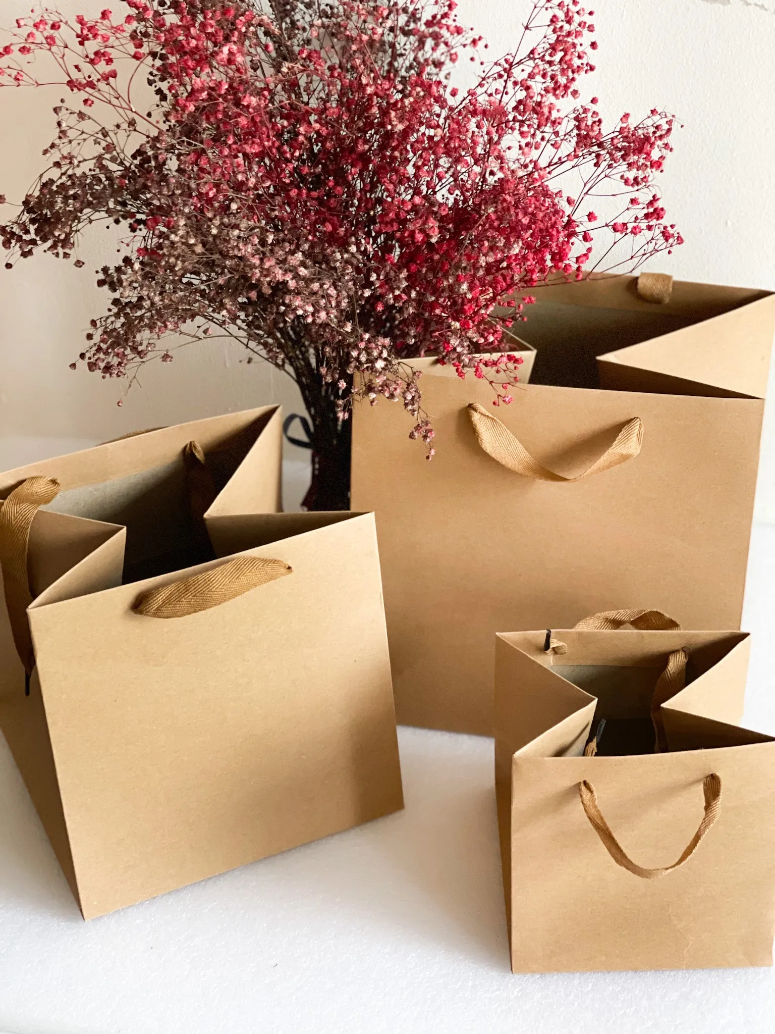 Square flower/gift bag in variety color and size