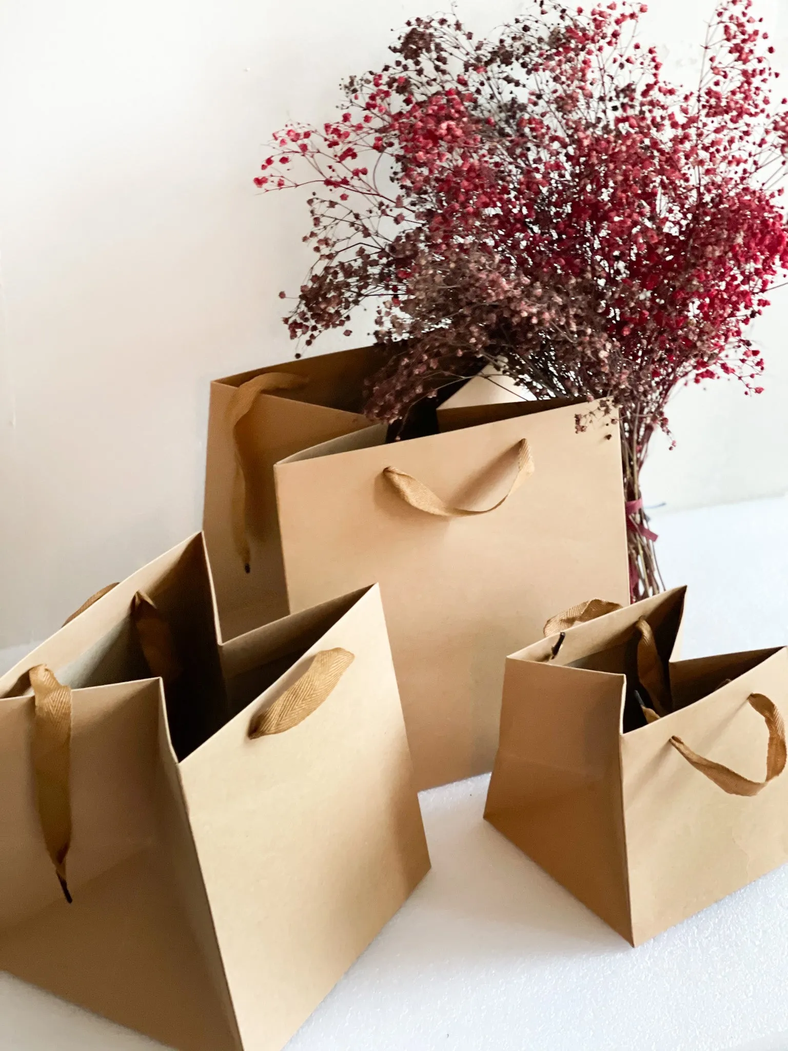 Square flower/gift bag in variety color and size