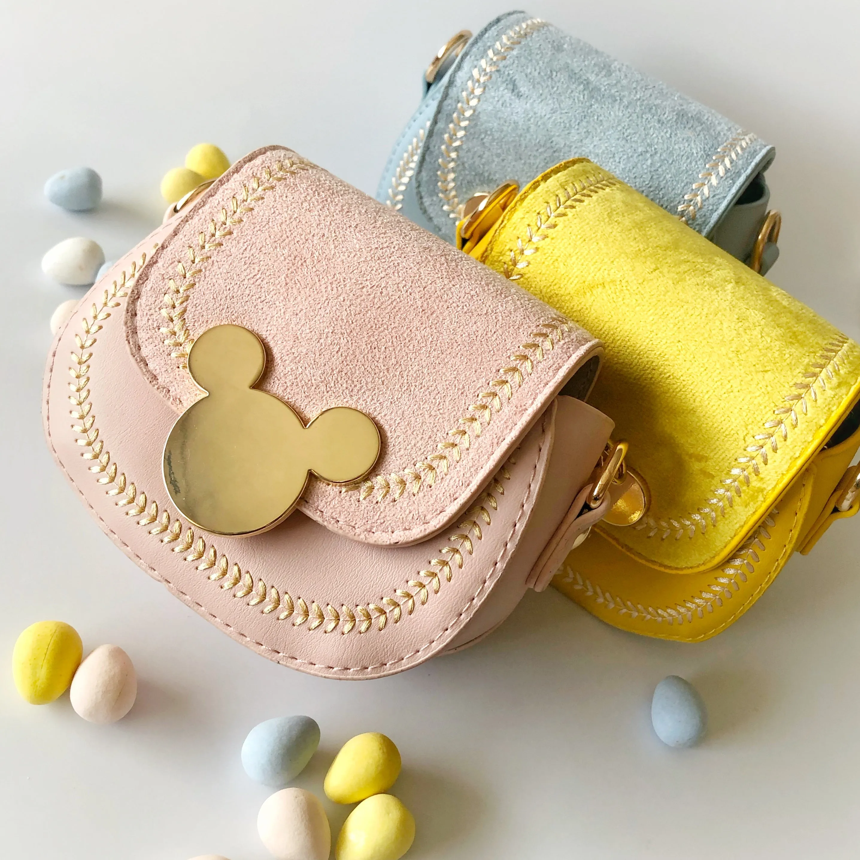Sueded Mouse Ear Purse
