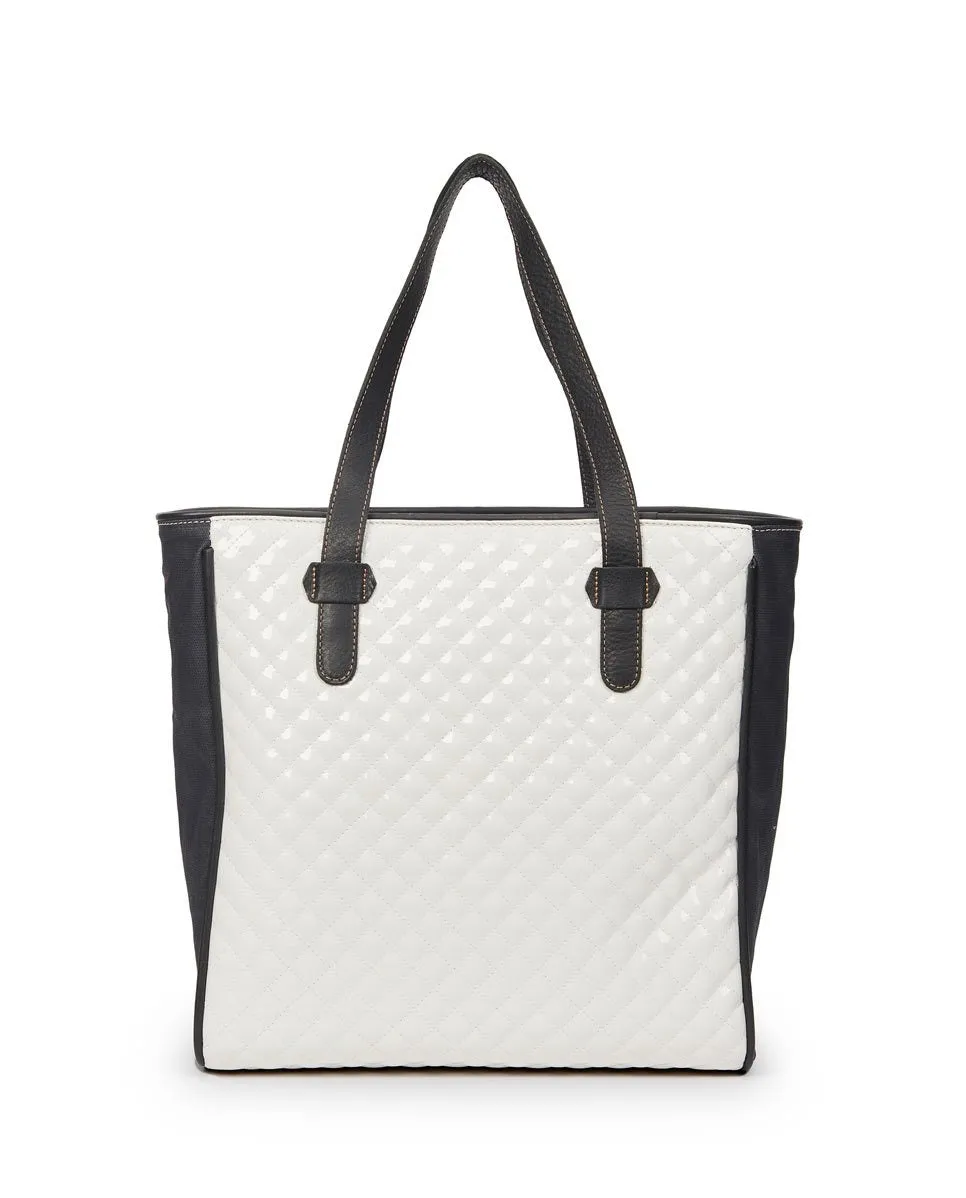 Tate White Classic Tote (6099)