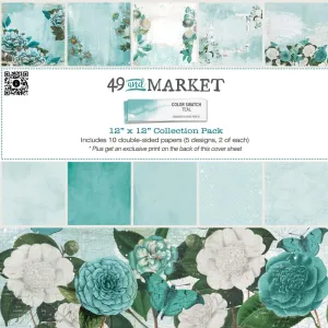 Teal - 12x12 Collection Pack Colour Swatch 49 & Market