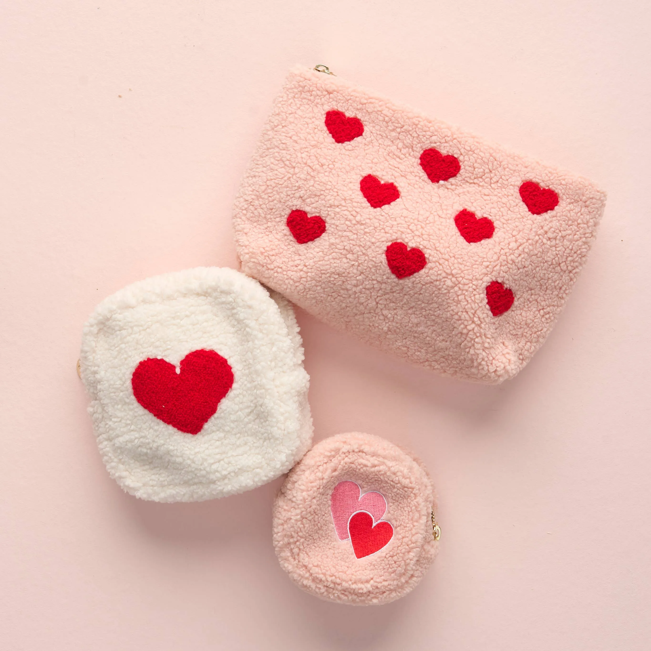 Teddy Pouch - Circle Heart to Heart