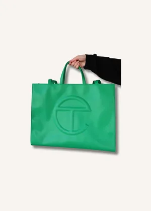 Telfar Green Large Shopping Bag